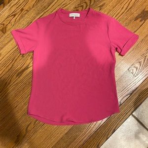 WAYF pink blouse. Polyester and spandex. Size XS.